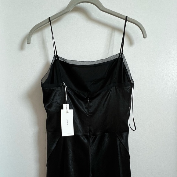 Vince Sheer-Paneled Slip Dress Slip Dress - 0 - Picture 6 of 6